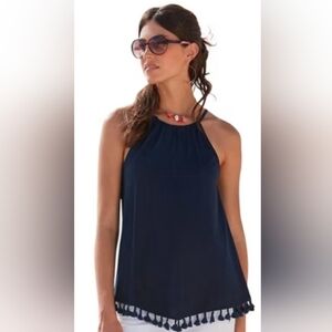 NWT Lascana Navy Sleeveless Women's Tank Top